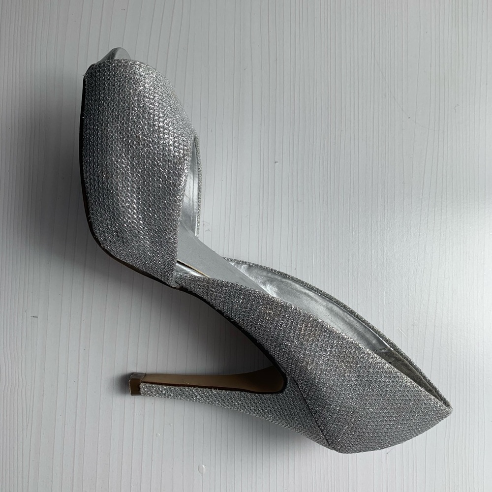 Call it Spring Sparkly Silver Heels - Picture 3 of 3